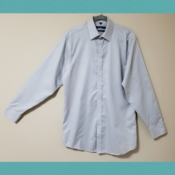 Grafton Gray 2 Ply Non Iron Dress Shirt - Picture 2 of 5